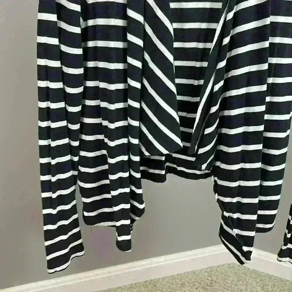 J Crew Drape Open Top | Cotton Long Sleeve Open Top - Picture 2 of 5